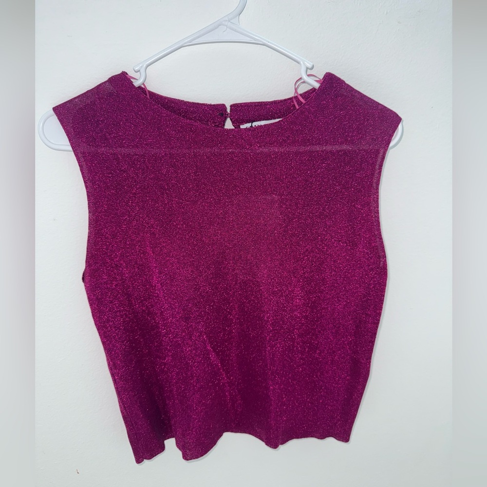 Zara Elegant Pink Sleeveless Top